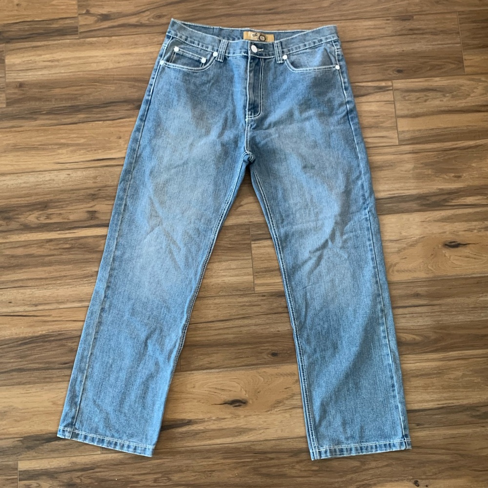 Classic Blue Denim Jeans Boot Cut 36Wx32L